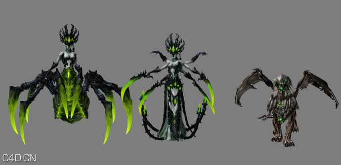 6全套《英雄无敌》种族次时代3D模型合集（含贴图） - C4D之家 - showpic-1.jpeg