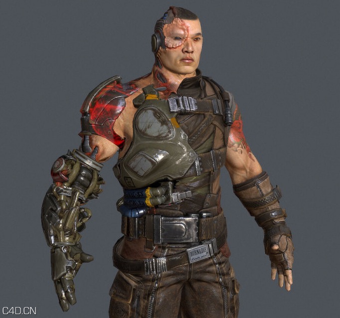 次时代模型：纹身生化兵全套3D模型 - C4D之家 - cinema4d_ 2015-01-18 12.03.46.jpg