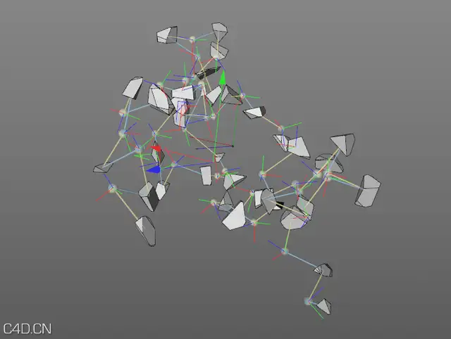 C4D:批量动力学连接器脚本