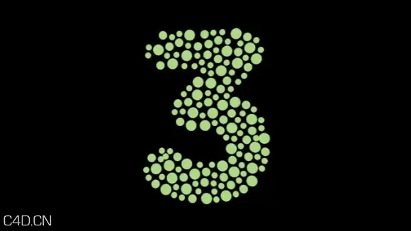 C4D创建点状文字教程 Cinema 4D – Creating Text or Shapes with Dots Tutorial