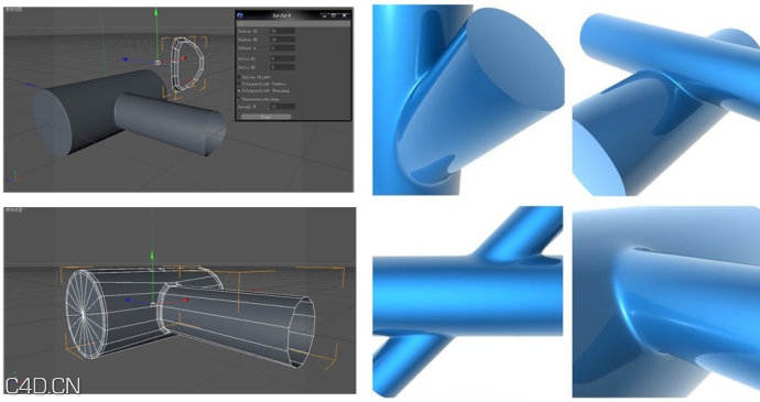 C4D开孔插件及视频教程下载 Zyl-Zyl-II（Geometrische Durchdringungen Plugins）