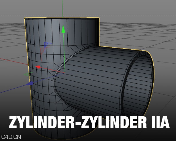 C4D布线建模插件：打洞工具 Zylinder-Zylinder IIa