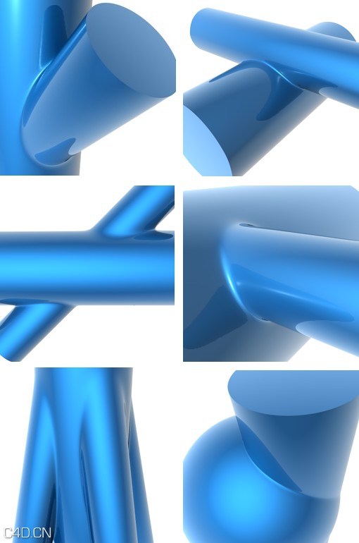 C4D交叉融合插件合集Geometrische Durchdringungen