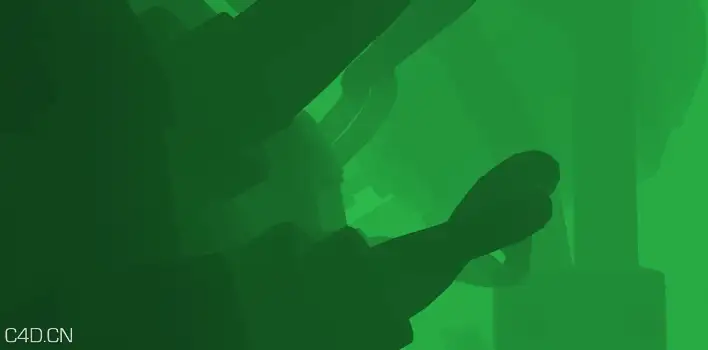 C4D创建单色深度图 How To Make A Monochromatic Depth Map Look