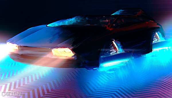 C4D作品欣赏：科幻战车 The Arrival Of DeLorean - C4D之家 - 4e940139b93611bb04973cfbf7831815.jpg