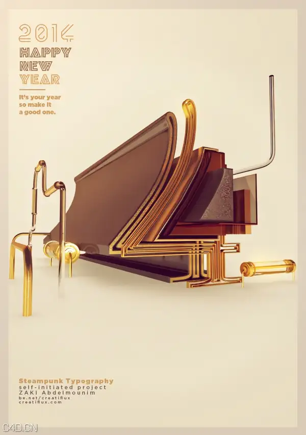 C4D作品欣赏：蒸汽朋克海报 2014 Steampunk Poster - C4D之家 - c9d8011c0e000ce2b2ec7cc38c32fe98.jpg