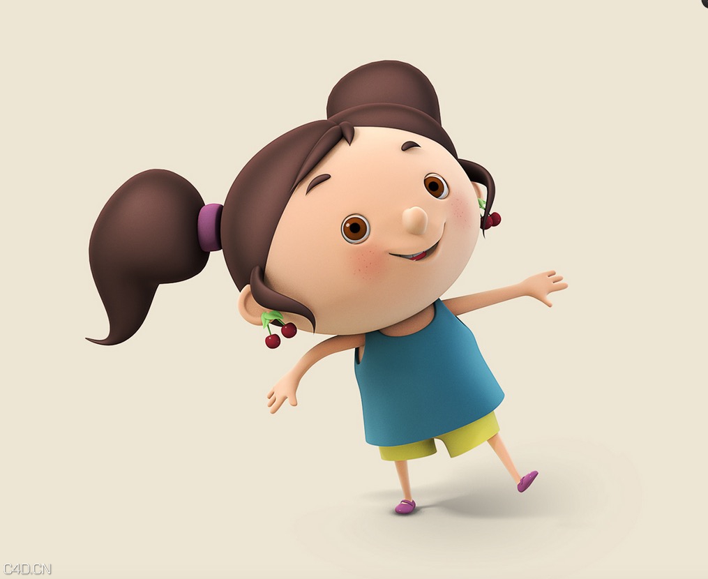 C4D作品欣赏：家庭成员卡通形象 Famille 3D / 3D Family - C4D之家 - cinema4d_ 2015-01-23 23.00.13.jpg