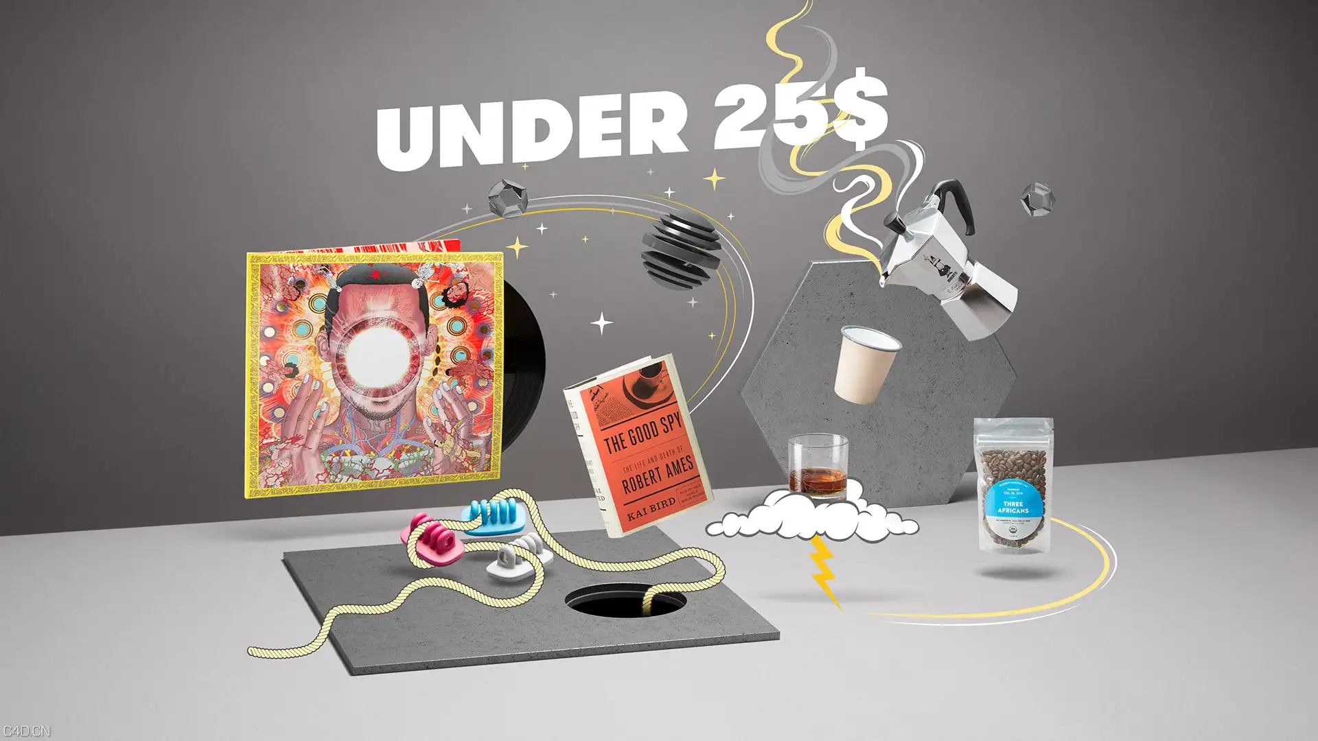 C4D作品欣赏：THE VERGE 2014 HOLIDAY GIFT GUIDE - C4D之家 - main-03.jpg
