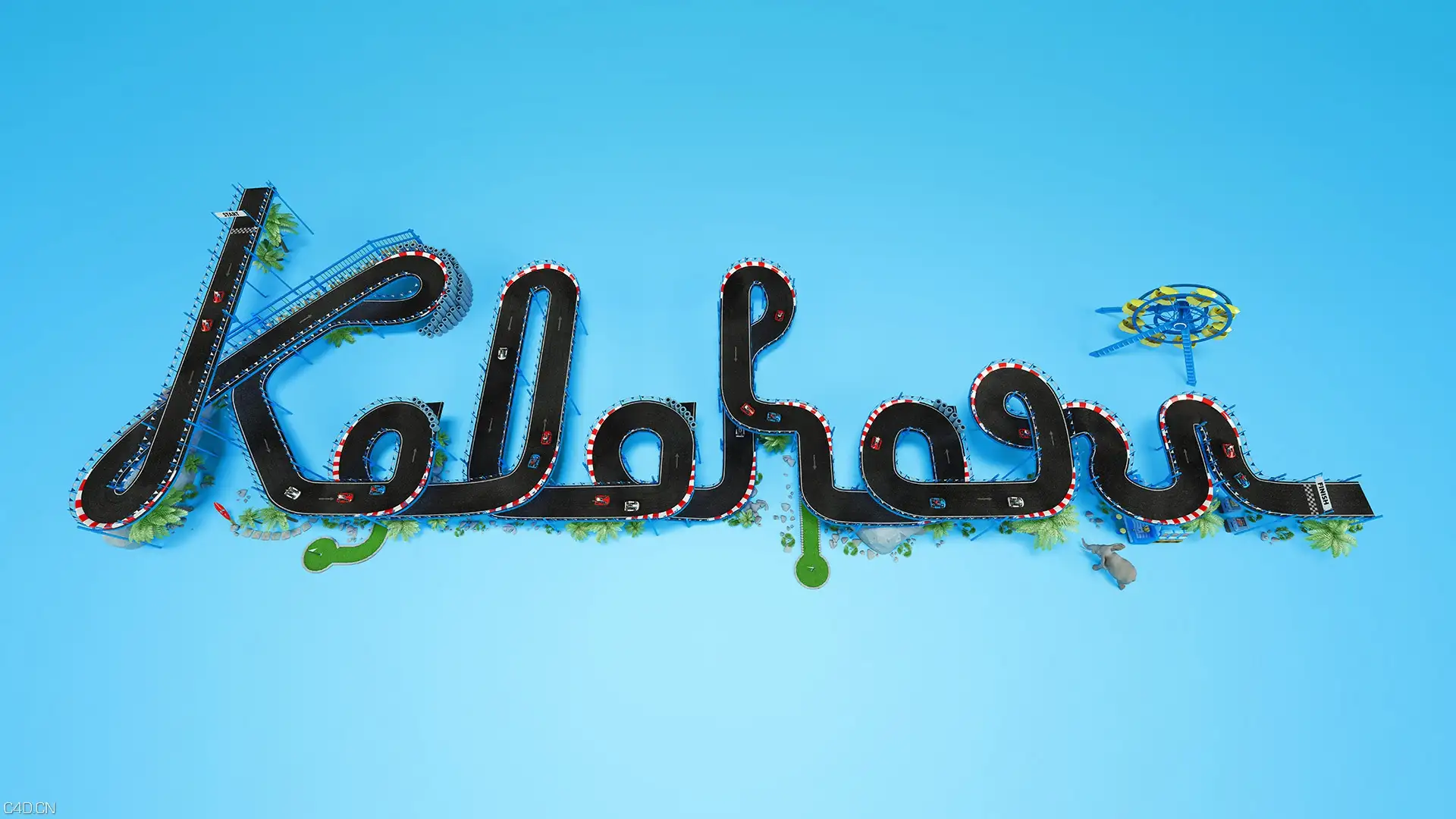 C4D作品欣赏：创意数字游乐园 Kalahari – Resorts - C4D之家 - main-02.jpg