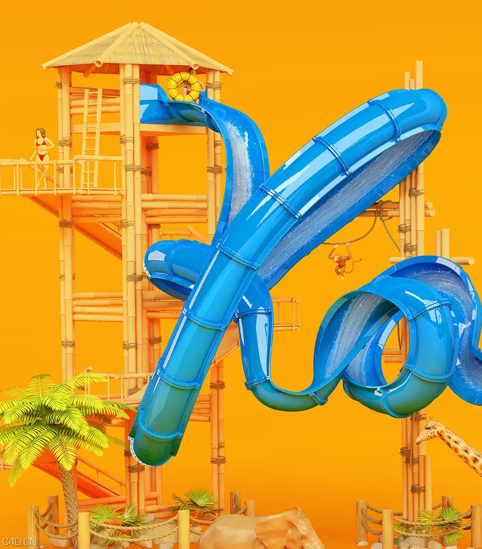 C4D作品欣赏：创意数字游乐园 Kalahari – Resorts - C4D之家 - detail-01-01.jpg