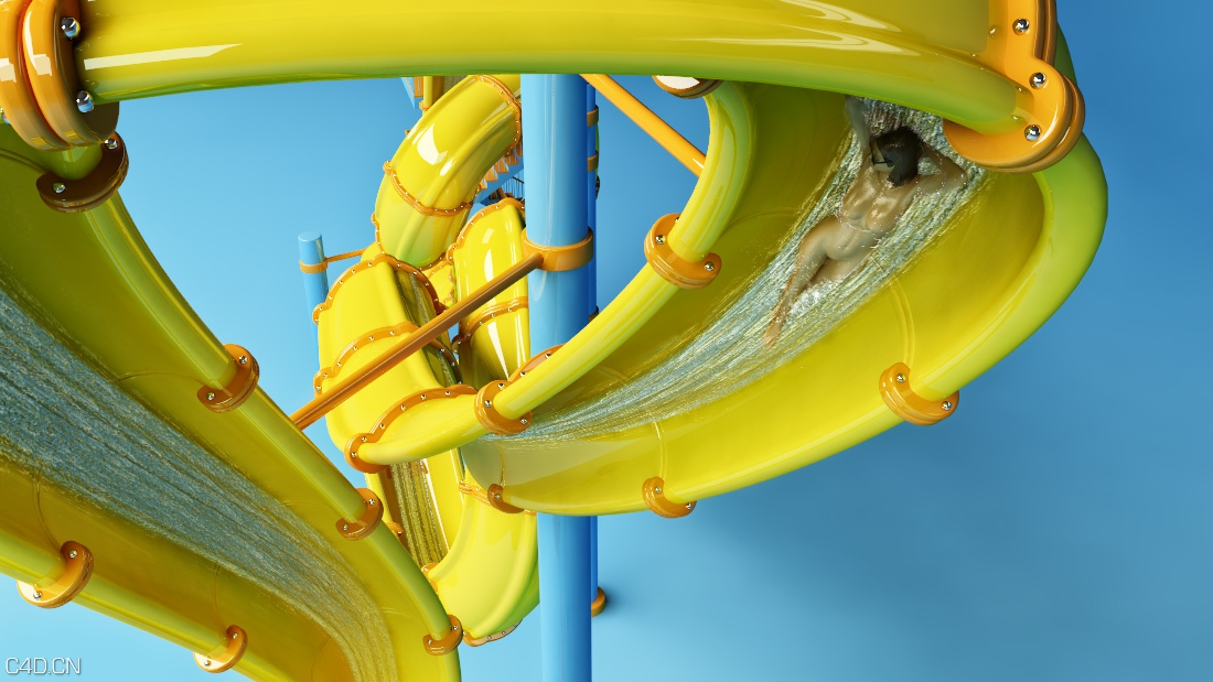 C4D作品欣赏：数字游乐场 YOU ONLY LIVE ONCE