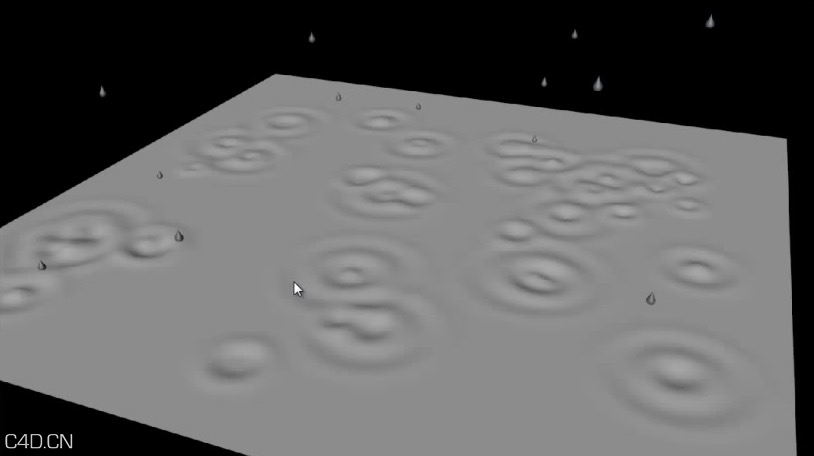 CINEMA4D雨滴溅起的水坑 CINEMA 4D - RAINDROP EFFECT - TUTORIAL