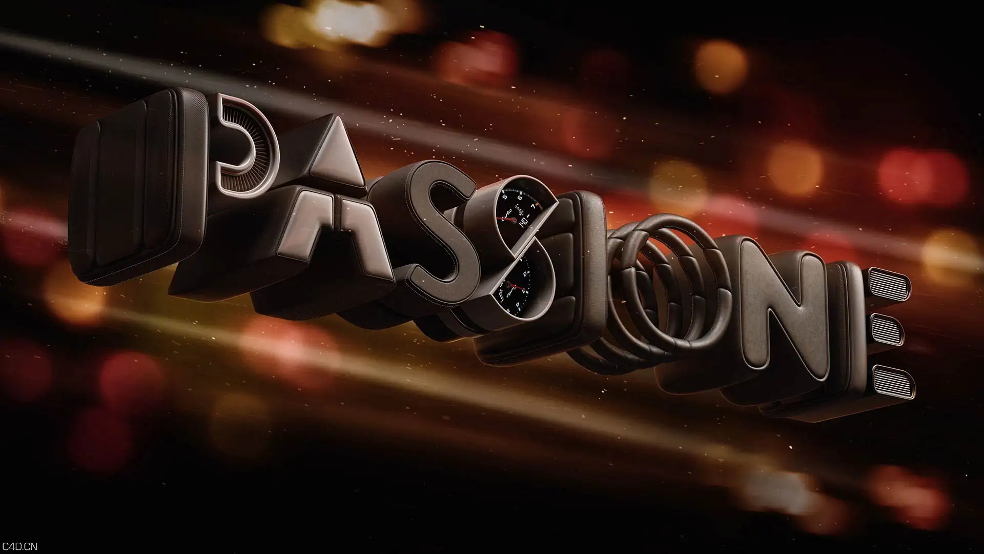C4D作品欣赏：文字创意展示 EDITORIAL – 3D-LETTERING - C4D之家 - main-03.jpg