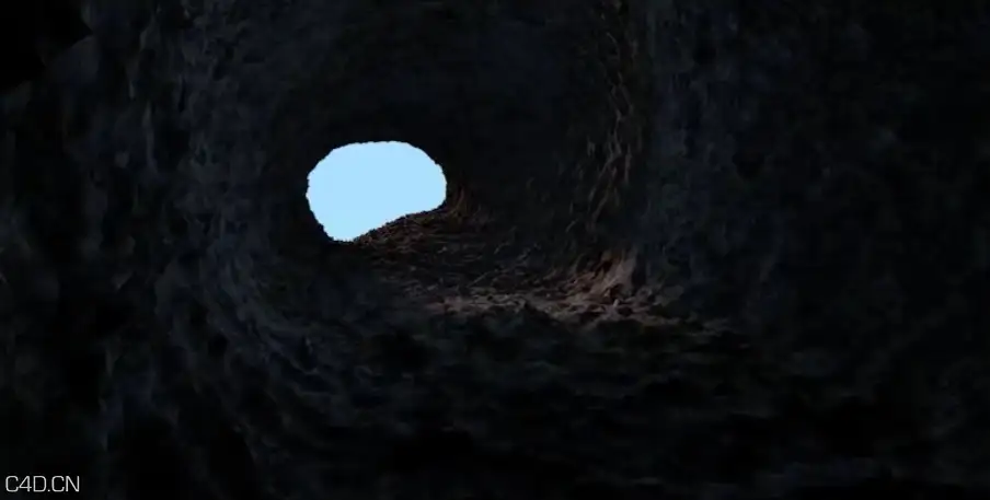 CINEMA4D创建一个崎岖不平的山洞 In the darkness of the cave cinema4D