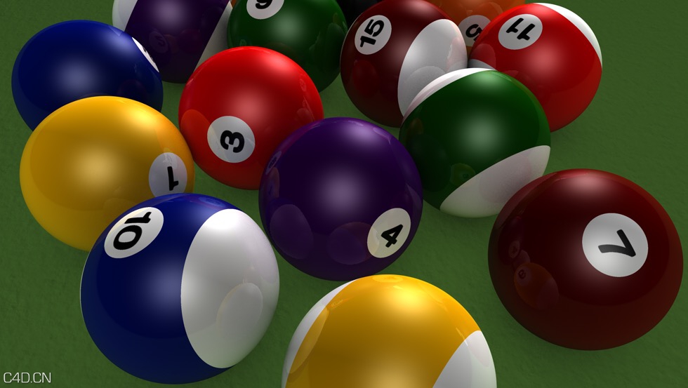 保龄球C4D模型 Bowling 3D model