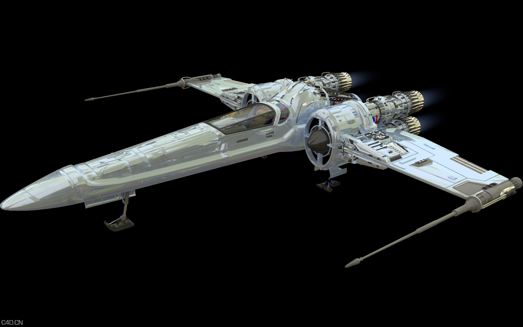 太空船模型 - C4D之家 - space shipe.jpg
