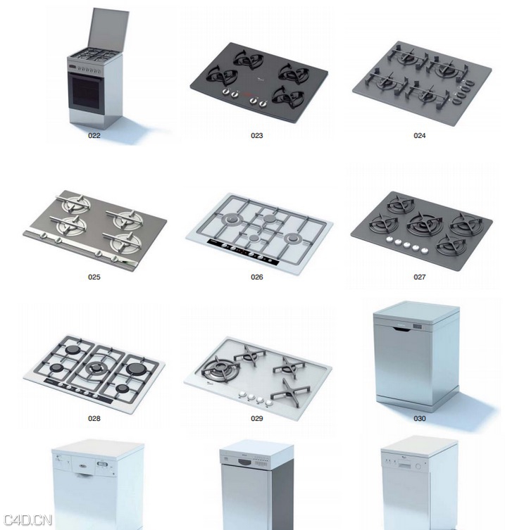 厨房卫生间电器3D模型 The kitchen and bathroom appliances - C4D之家 - cinema4d_ 2015-01-30 15.26.22.jpg