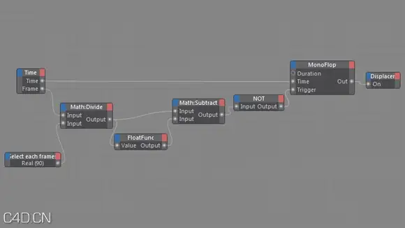 C4D使用的XPresso对选定的帧激活教程