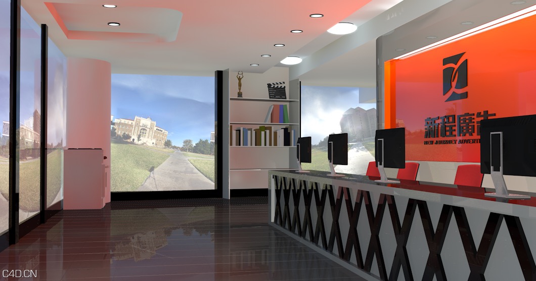 设计公司前台空间设计C4D模型 Design of the stage space design company - C4D之家 - cinema4d_ 2015-01-31 12.18.03.jpg