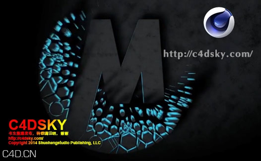 Cinema 4D使用MoGraph选集标签制作文字logo破碎效果教程