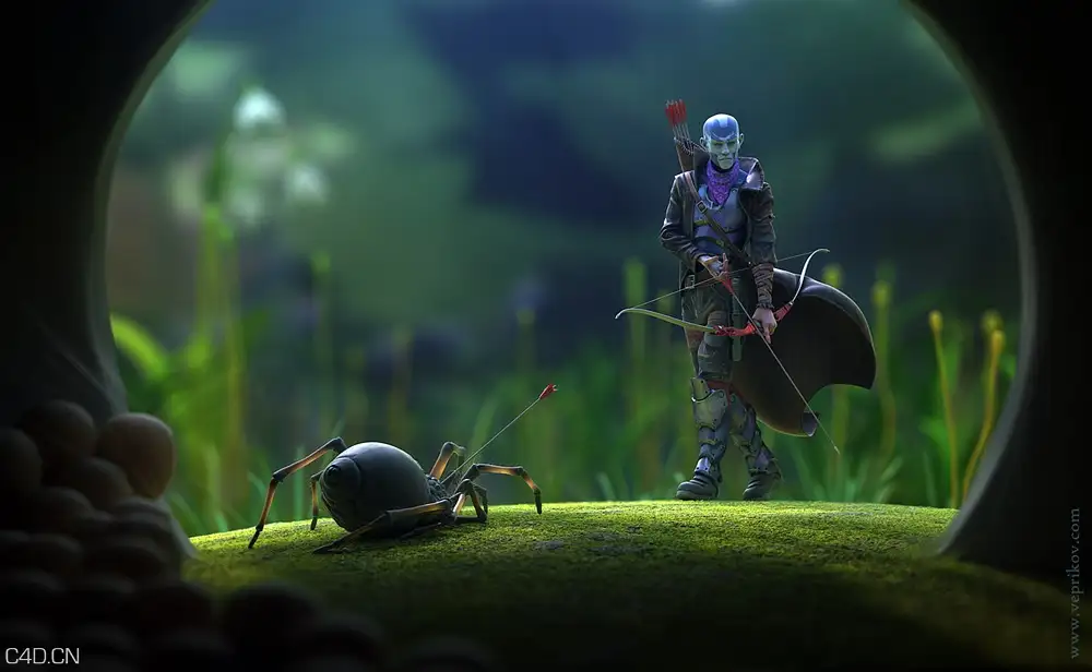 CG作品欣赏：国外实用CG作品 Stunning 3D Illustrations by Nikita Veprikov