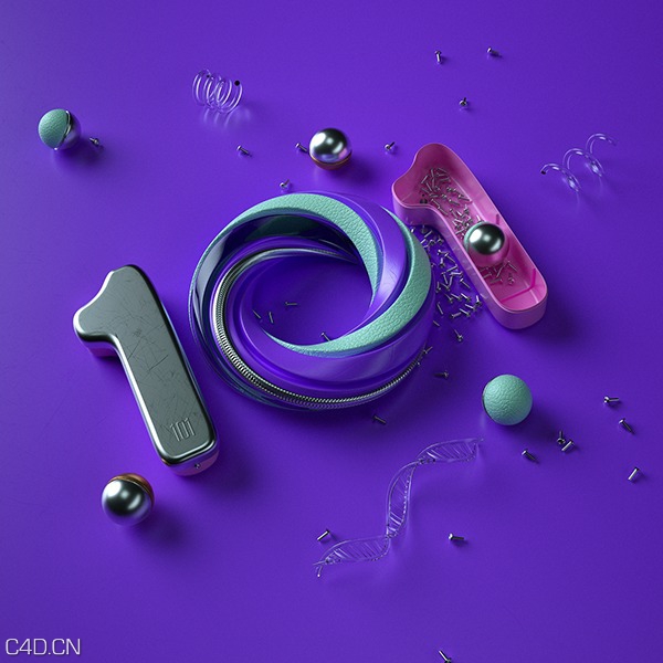 C4D作品欣赏：字母创意 Here is a small part of the new work - C4D之家 - 06fa4ec57e616eb4285d9723b5e01894.jpg