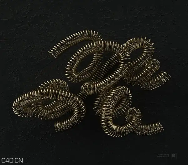 C4D作品欣赏：字母创意作品 C4D works - C4D之家 - dd9b49faf9196ba867ab81fd127861e6.jpg