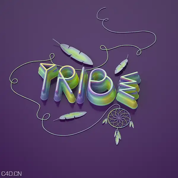C4D作品欣赏：字母创意作品 C4D works - C4D之家 - bf5cfbee44cde02d592aa7cd02146bf0.jpg