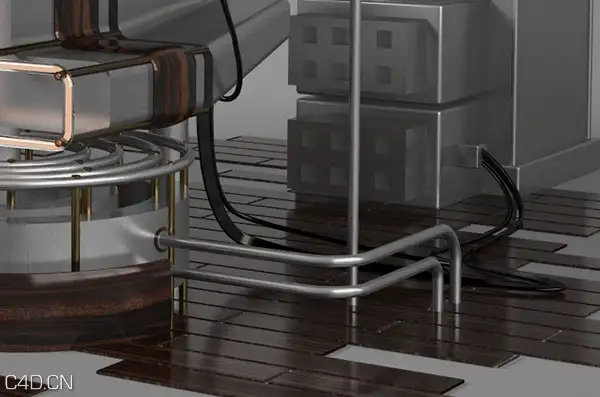 C4D作品欣赏：工业字母创意设计 Cinema 4D and Photoshop