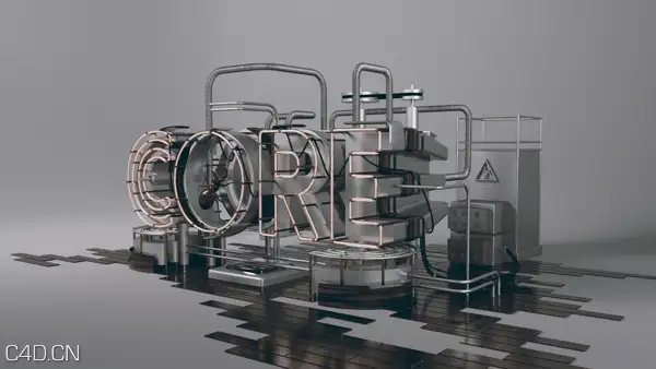 C4D作品欣赏：工业字母创意设计 Cinema 4D and Photoshop - C4D之家 - 1ef5d3c259165080ce0fe03773e06e52.jpg