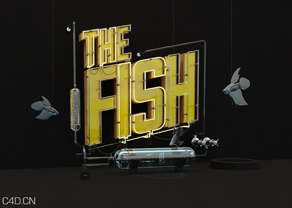 C4D作品欣赏：字母创意作品（PS+C4D）
