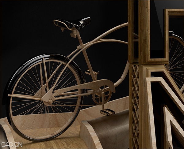 C4D作品欣赏：木质文字创意作品 Home Sweet Home Type - C4D之家 - c05d02162da84b93baa10a0c865e618a.jpg