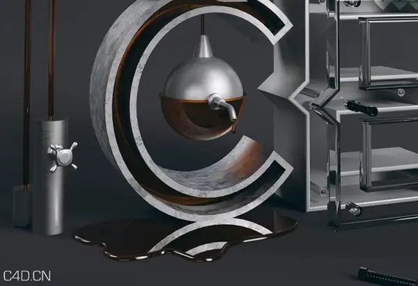 C4D作品欣赏：创意字母设计 New direction of my work! - C4D之家 - 41afd819f17f29a215cdb53219621289.jpg