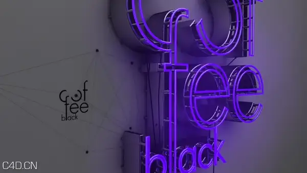 C4D作品欣赏：紫色霓虹灯文字创意设计 personal project Neon - C4D之家 - a274a3eada34549b2acd57722001fe10.jpg