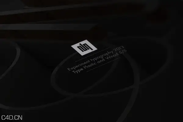 C4D作品欣赏：木材文字创意设计 Type Plastic and Wood