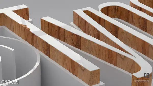 C4D作品欣赏：木材文字创意设计 Type Plastic and Wood - C4D之家 - 98ea5f8cdc224051dd82ac8d7d930bc4.jpg