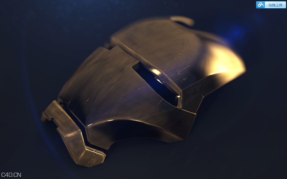 精度模型——钢铁侠头部 - C4D之家 - 钢铁侠.png