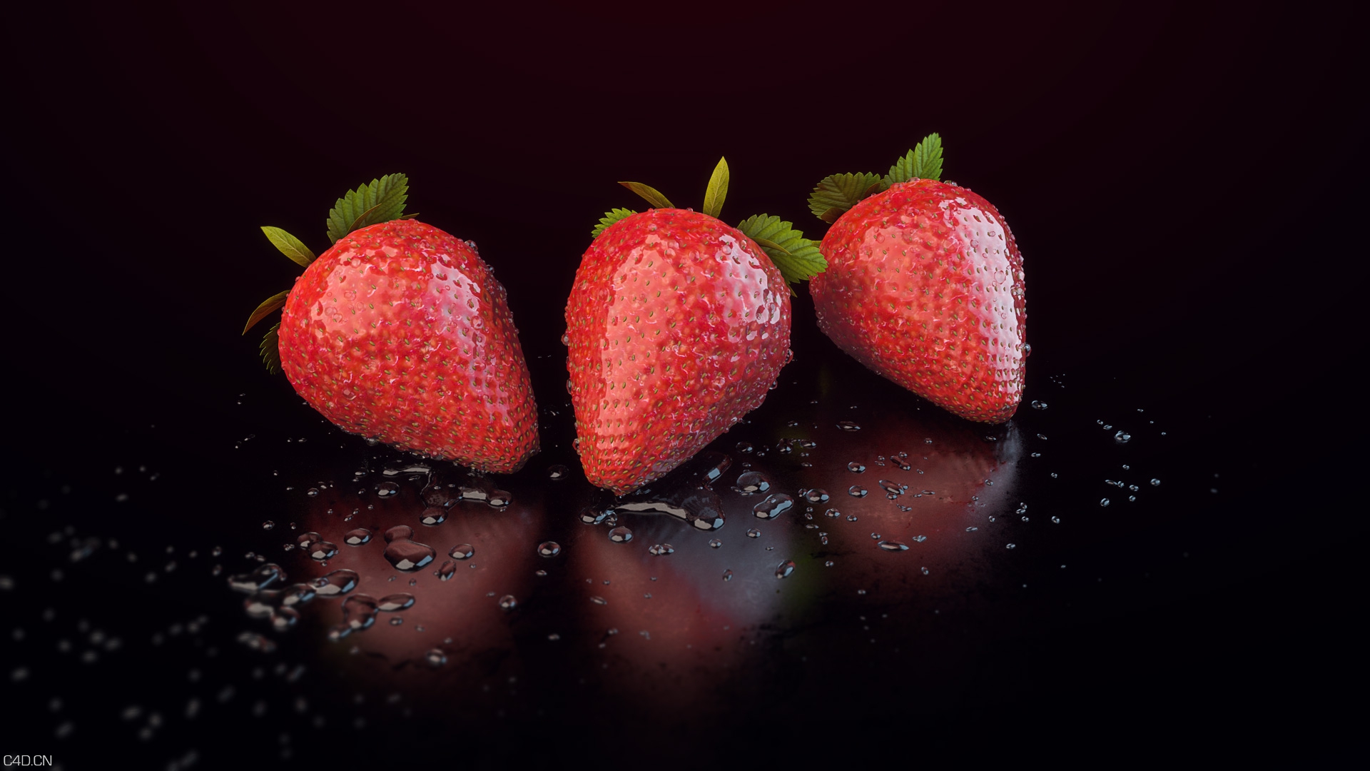 草莓C4D高精度模型 Erdbeere | Strawberry