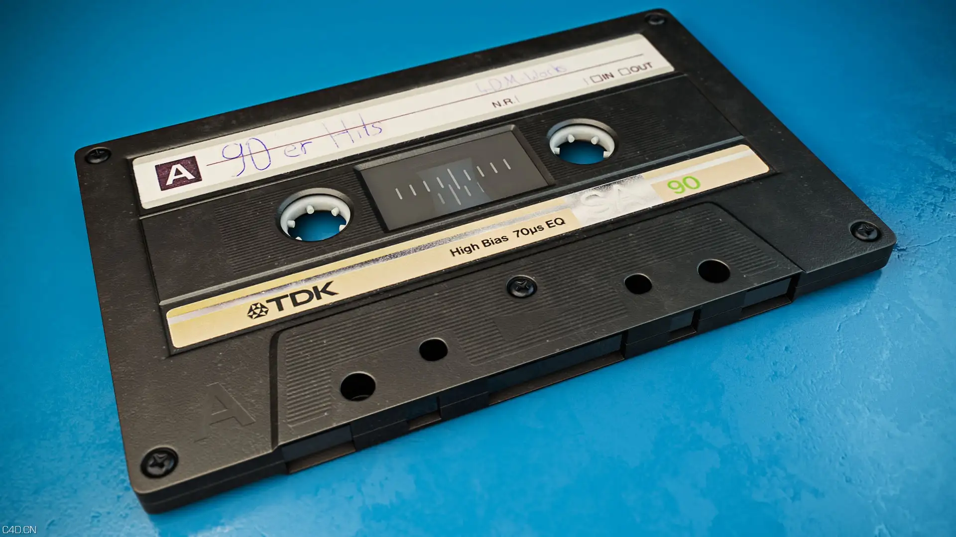 磁带C4D高精模型 Tape 3D model - C4D之家 - kassette_cassette_3d_model_p1.jpg