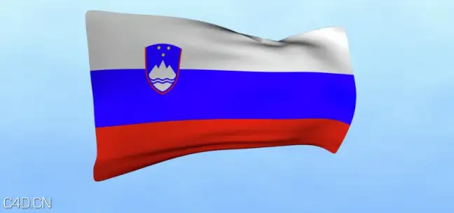 C4D旗帜飘扬动画工程 C4D | 3D flag