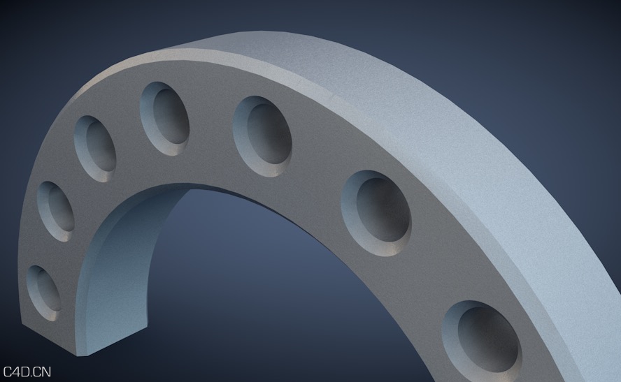 C4D磨砂银材质 Matte silver material