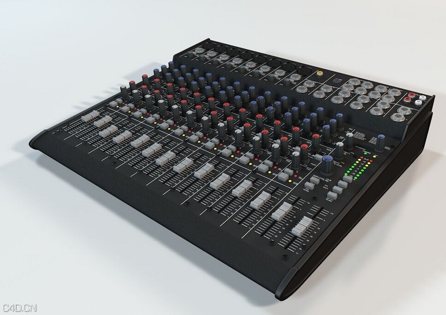 调音台C4D模型 The mixer 3D model - C4D之家 - cinema4d_ 2015-02-03 23.14.44.jpg