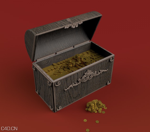 藏宝箱C4D模型 Chest with gold - C4D之家 - cinema4d_ 2015-02-04 01.55.16.jpg