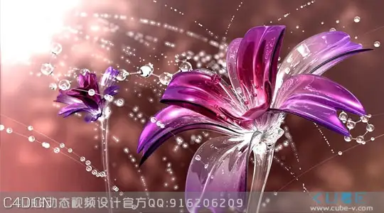 C4D电视包装教程-动态玻璃花C4D制作详解 - C4D之家 - CUBE_141127_01.jpg