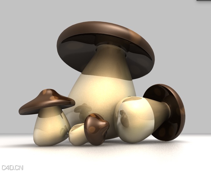 蘑菇C4D模型 Glossy mushrooms - C4D之家 - cinema4d_ 2015-03-24 21.52.50.jpg