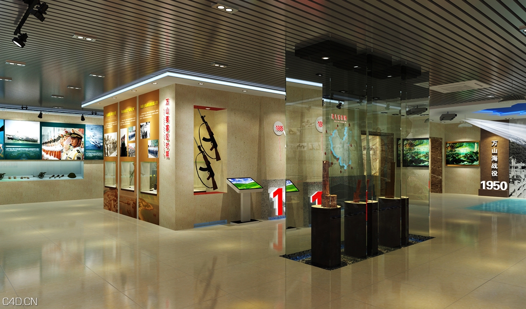 中国人民解放军某海防团团史馆 - C4D之家 - 7(15).jpg