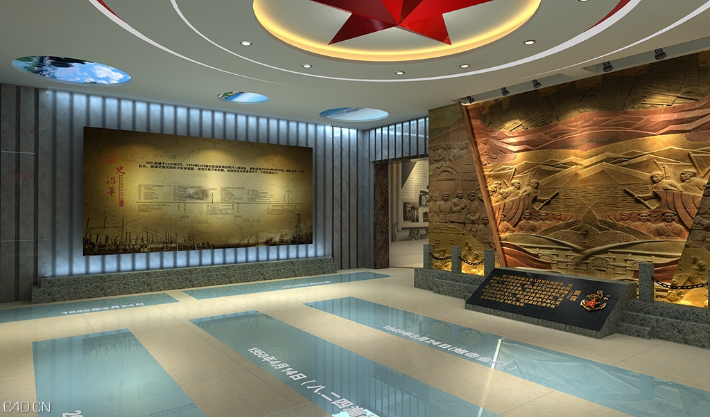 中国人民解放军海军东海某舰队军史馆 - C4D之家 - 2(2).jpg