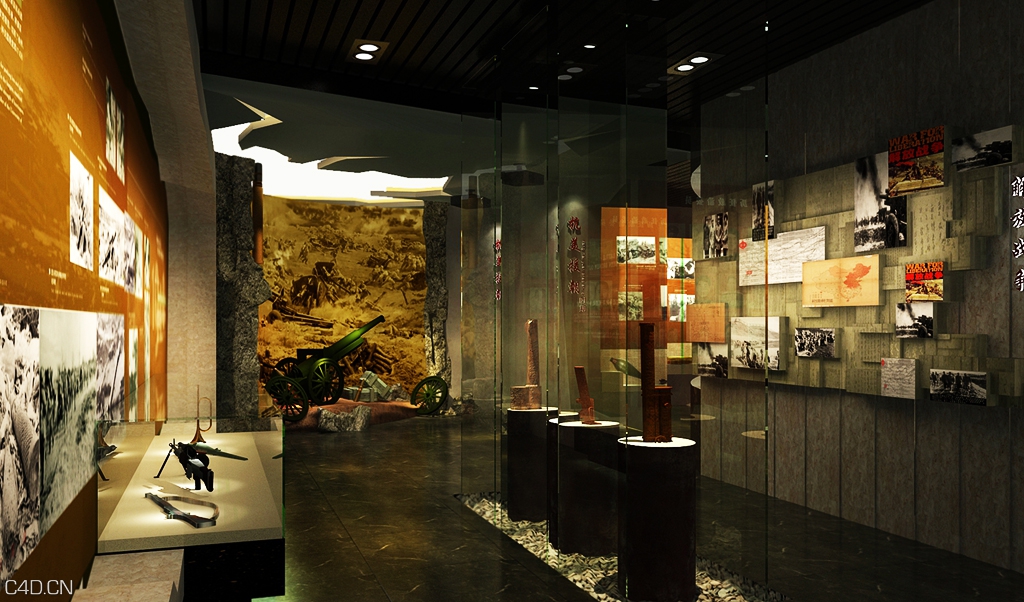中国人民解放军某炮团史馆 - C4D之家 - 6(9).jpg