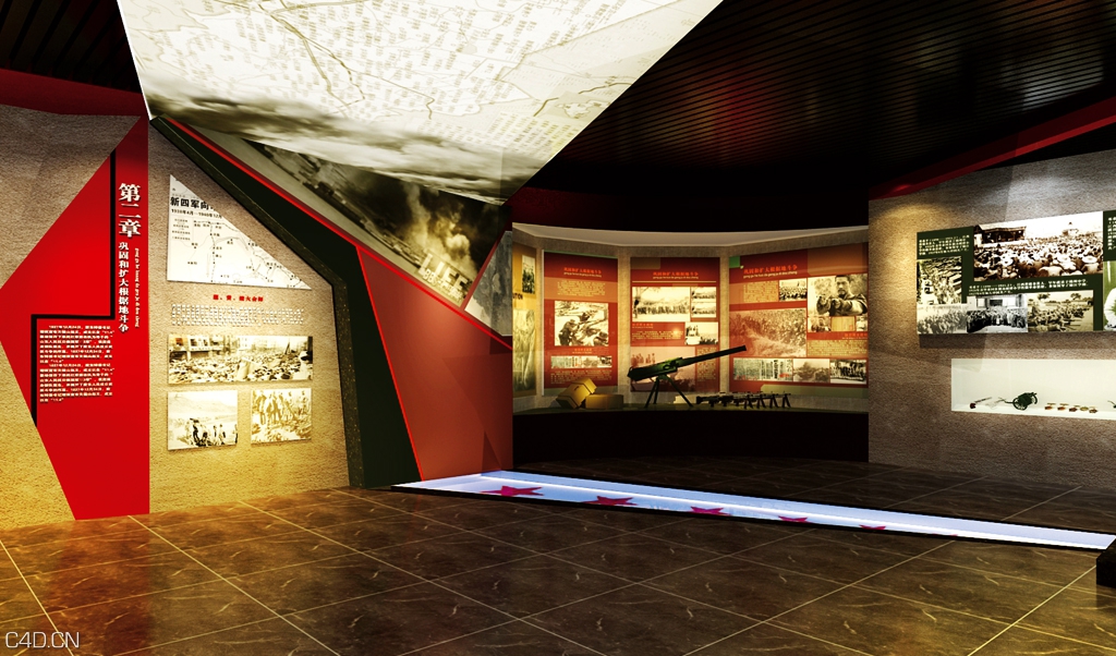 中国人民解放军某团史馆 - C4D之家 - 3(10).jpg