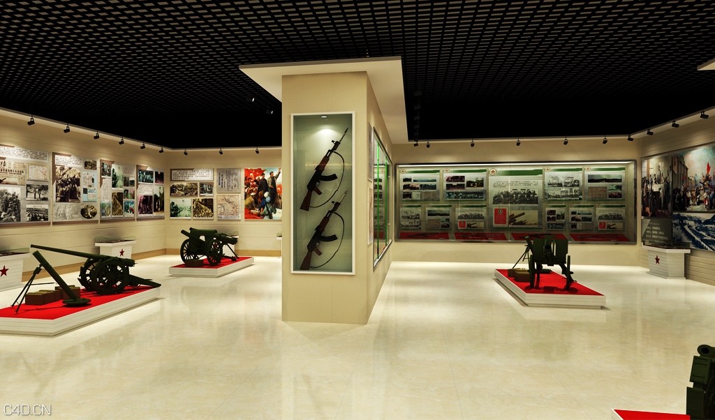 中国人民解放军某炮兵师史馆 - C4D之家 - 6(8).jpg